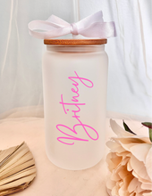 Load image into Gallery viewer, Personalized Name Glass Tumbler
