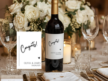 Load image into Gallery viewer, Congrats Wine Bottle Label
