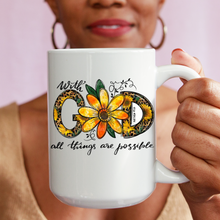 Load image into Gallery viewer, With God All Things Are Possible Mugs
