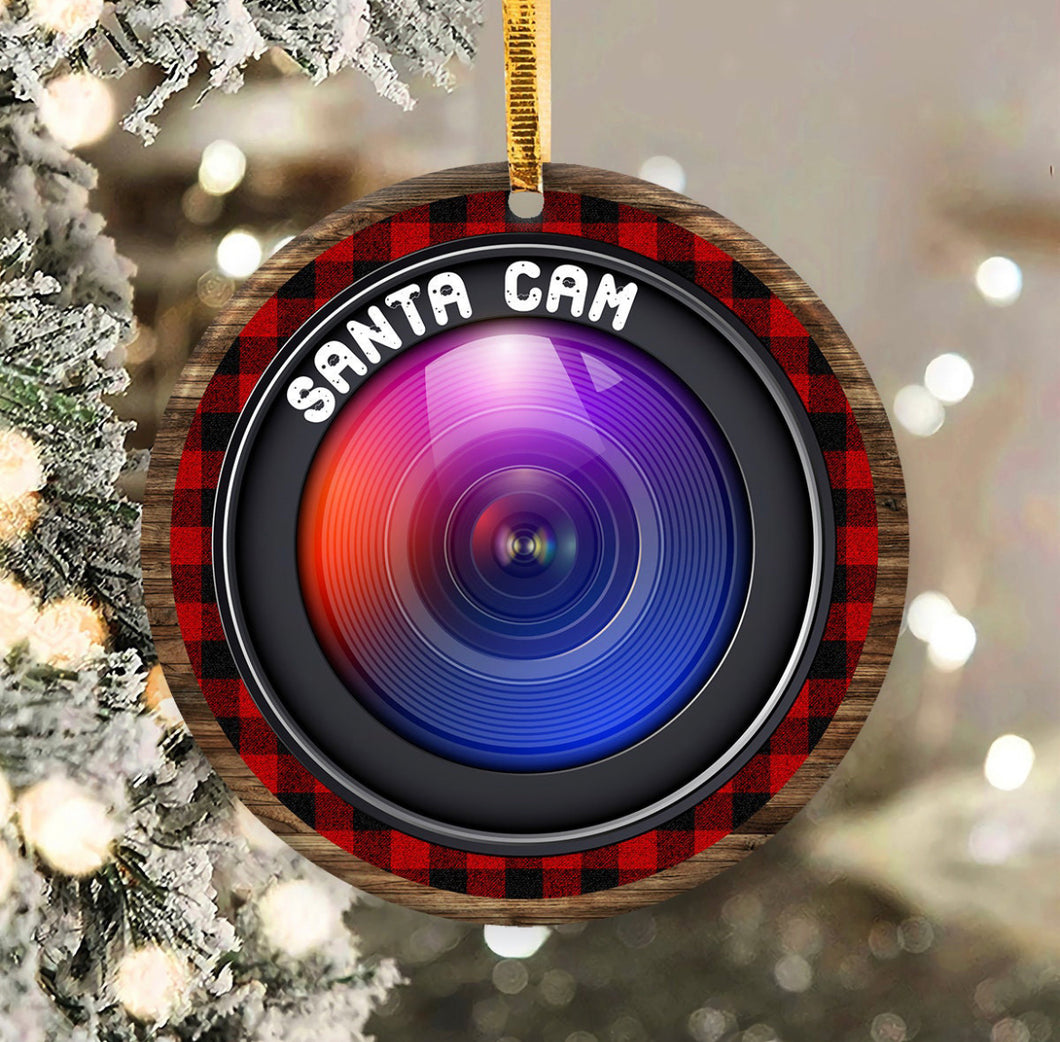 Santa Cam Ornament