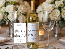 Load image into Gallery viewer, Maid of Honor Wine Bottle Label/ Bridesmaid Wine Bottle Label
