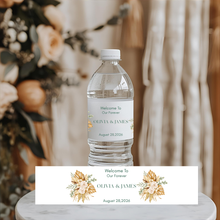 Load image into Gallery viewer, Bohemian Wedding Water Bottle Label
