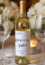 Load image into Gallery viewer, Will You Be My Godfather Wine Label
