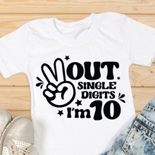 Load image into Gallery viewer, Peace Out Single Digit T-Shirt
