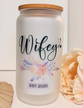 Load image into Gallery viewer, Wifey Glass Tumbler
