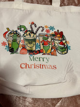 Load image into Gallery viewer, Grinch Christmas Tote Bag ( Imperfect) AS IS
