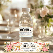Load image into Gallery viewer, Pop The Bubbly Water Bottle Label
