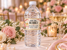 Load image into Gallery viewer, Pop The Bubbly Water Bottle Label
