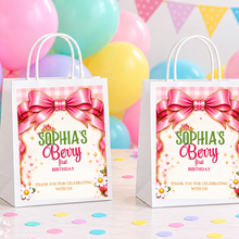Load image into Gallery viewer, Berry First Gift Bag| Personalized Birthday Gift Bag
