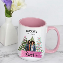 Load image into Gallery viewer, Personalized Holiday Bestie Mug
