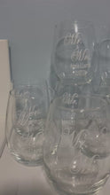 Load and play video in Gallery viewer, Mr. and Mrs. Wine Glass
