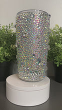 Load and play video in Gallery viewer, Silver Rhinestone Encrust Tumbler
