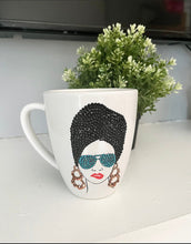 Load image into Gallery viewer, Bling Afro Girl Coffee Mug
