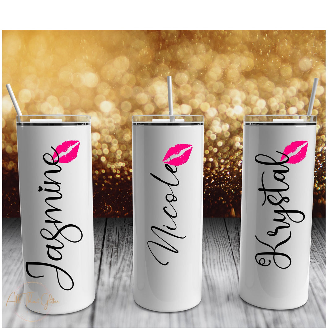 Personalised Tumblers With Straws, Bridesmaids Tumbler, Custom Tumbler, Personalized Coffee Mug