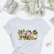 Load image into Gallery viewer, Christmas Coffee Drinks T-Shirts
