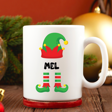 Load image into Gallery viewer, Personalized Elf Mug (Girl)
