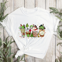 Load image into Gallery viewer, Christmas Coffee Drinks T-Shirts
