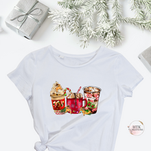 Load image into Gallery viewer, Christmas Coffee Drinks T-Shirts
