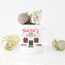 Load image into Gallery viewer, Personalized Grandma and Mom Christmas Mugs
