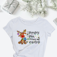 Load image into Gallery viewer, Naughty Or Nice Christmas T-Shirt
