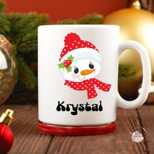 Load image into Gallery viewer, Personalized Snowman Mug
