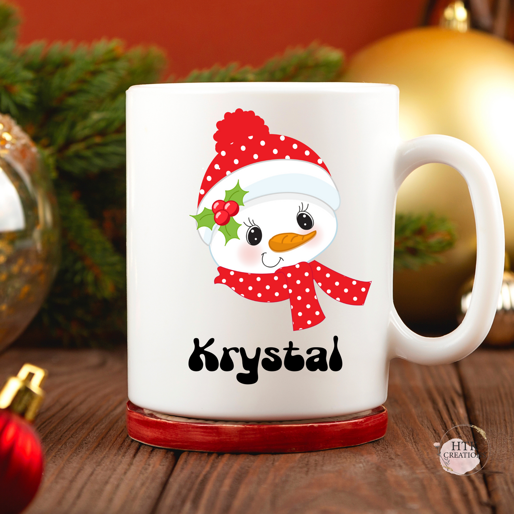 Personalized Snowman Mug